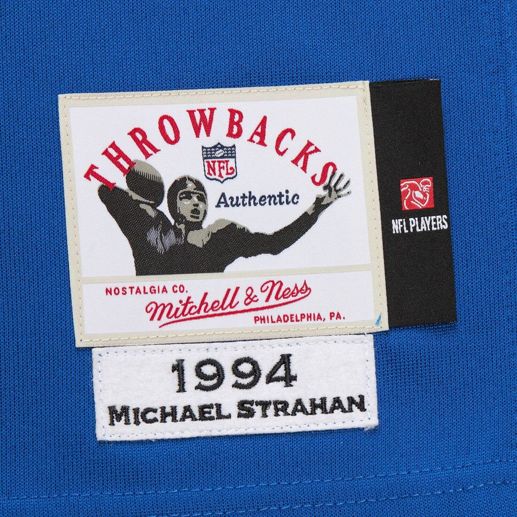 Michael Strahan New York Giants 1994 Mitchell & Ness Authentic Throwback Retired Player Jersey - Royal Official NFL Team Apparel Football Fan Gear
