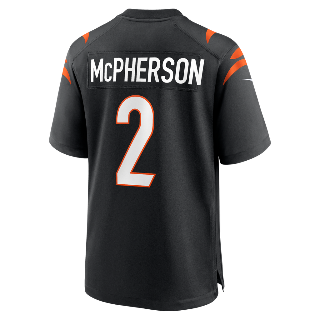 Evan McPherson Cincinnati Bengals Nike Game Jersey - Black Official NFL Team Apparel Football Fan Gear