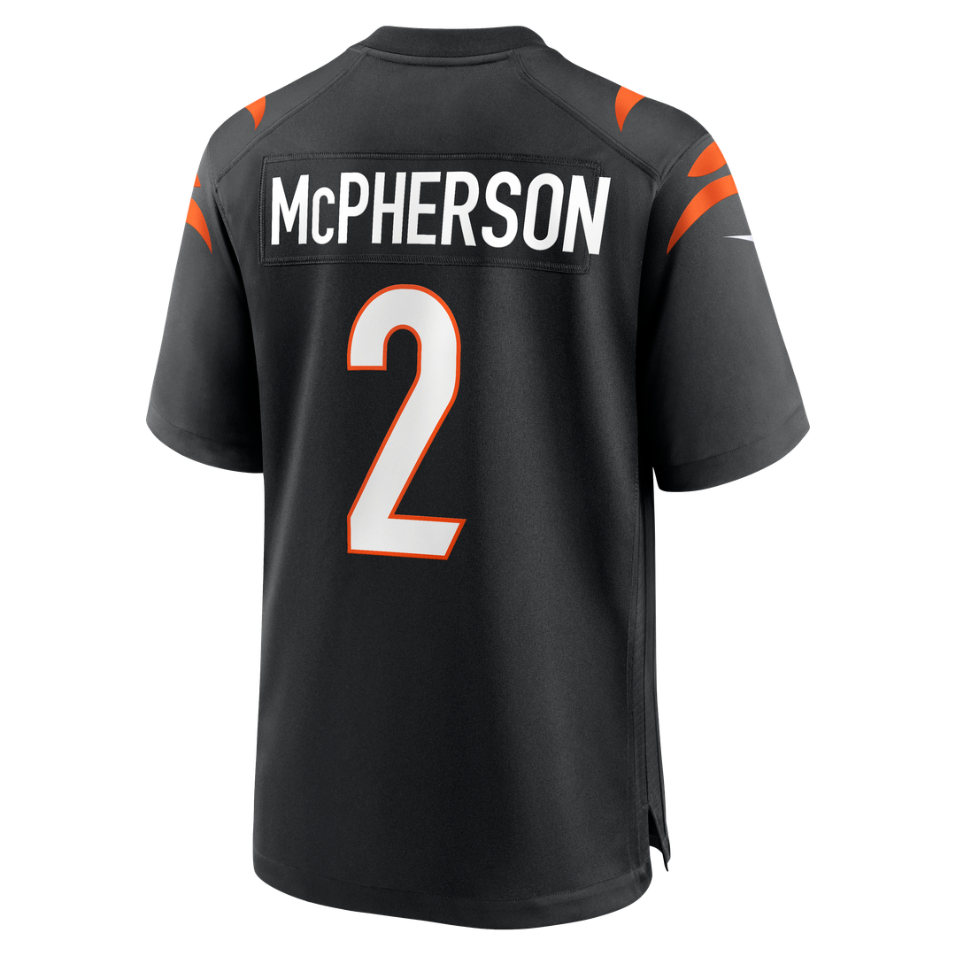 Evan McPherson Cincinnati Bengals Nike Game Jersey - Black Official NFL Team Apparel Football Fan Gear