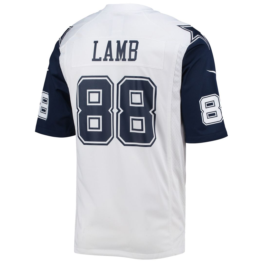 CeeDee Lamb Dallas Cowboys Nike Alternate Game Team Jersey - White Official NFL Team Apparel Football Fan Gear