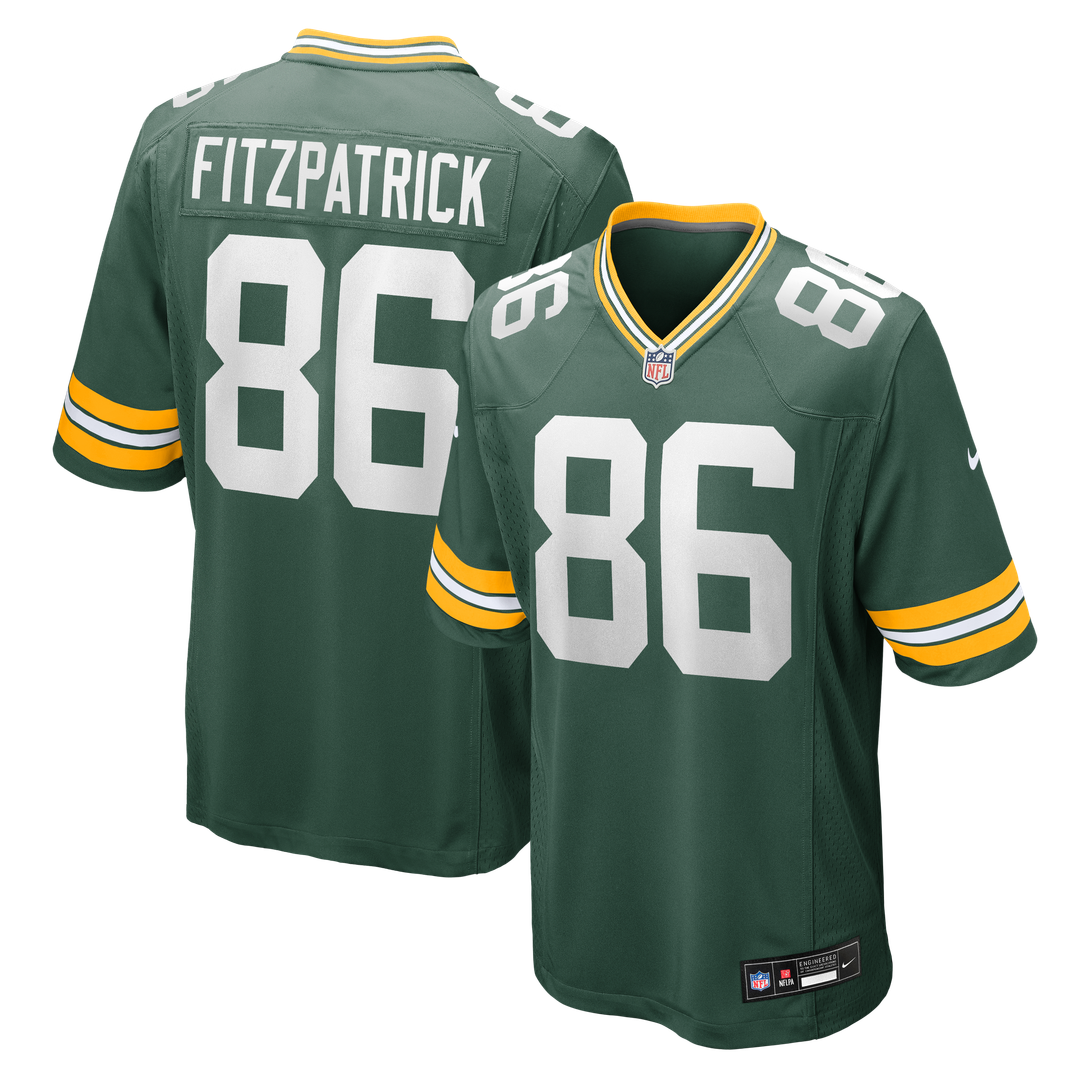 John FitzPatrick Green Bay Packers Nike Team Game Jersey - Green Official NFL Team Apparel Football Fan Gear