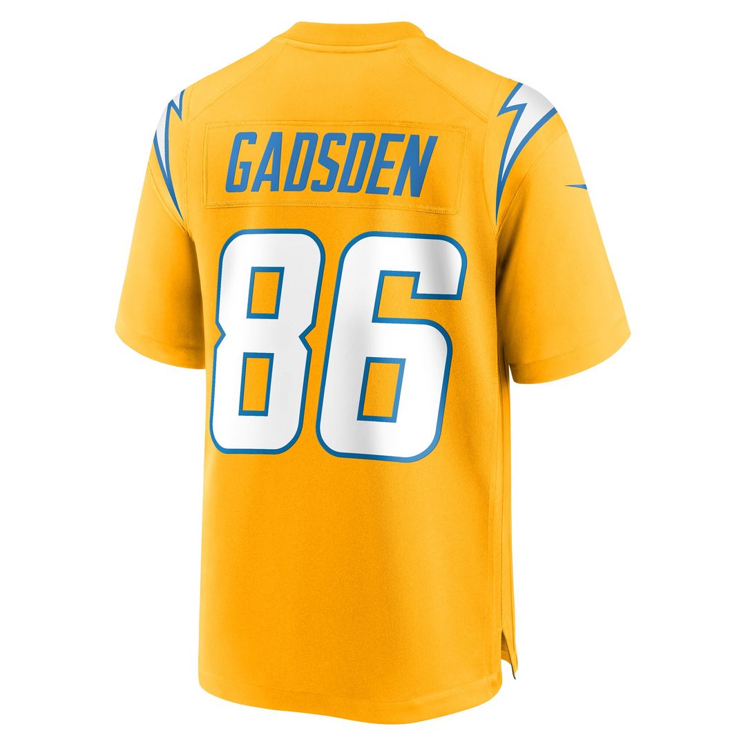 Oronde Gadsden Los Angeles Chargers Nike Alternate Charger Power Game Jersey - Gold Official NFL Team Apparel Football Fan Gear
