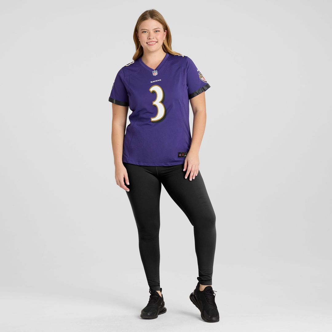 Chidobe Awuzie Baltimore Ravens Nike Women's Team Game Jersey - Purple Official NFL Team Apparel Football Fan Gear