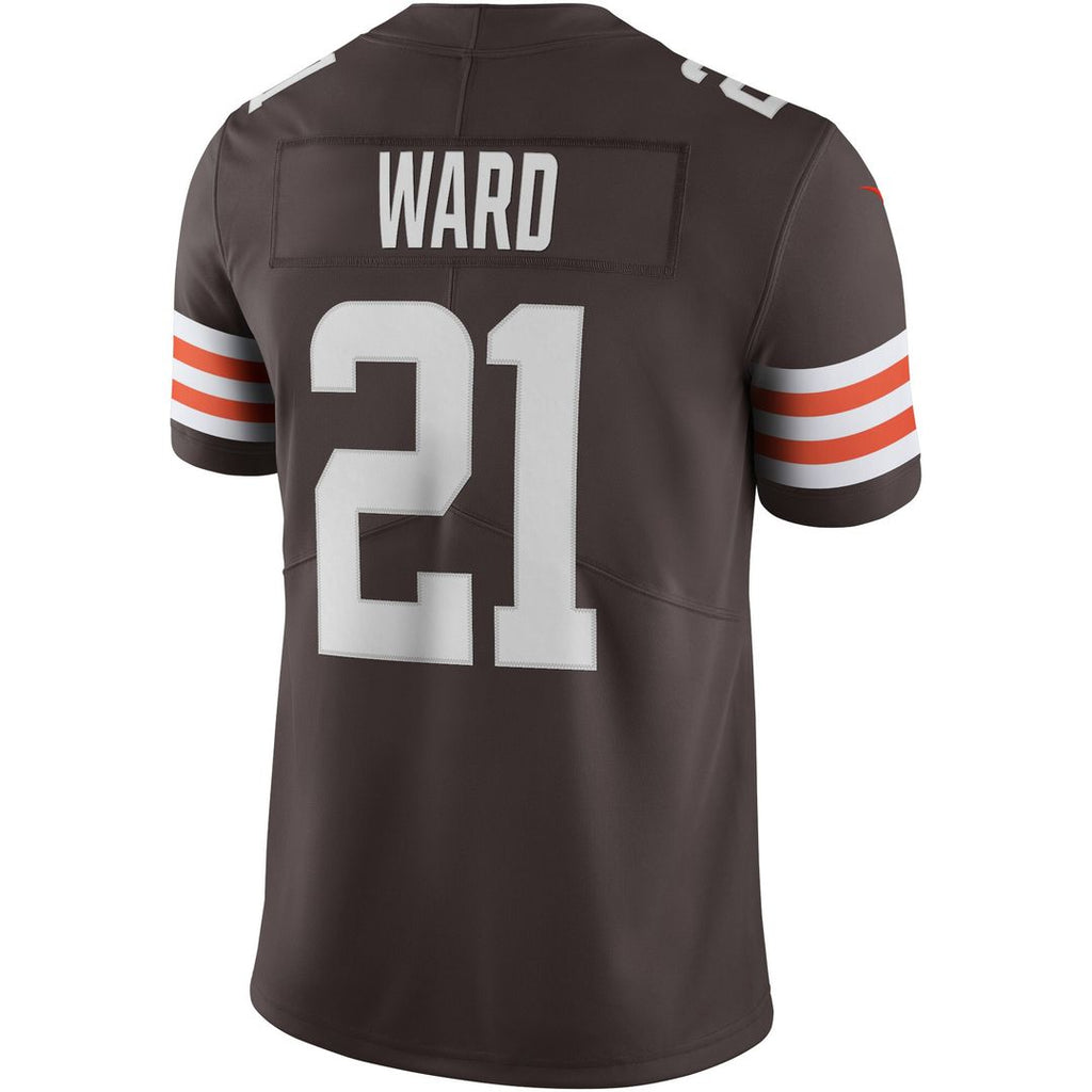 Denzel Ward Cleveland Browns Nike Vapor Limited Jersey - Brown Official NFL Team Apparel Football Fan Gear