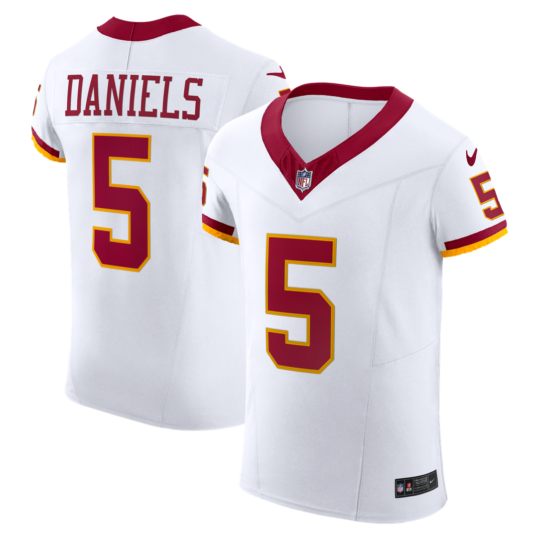 Jayden Daniels Washington Commanders Nike Alternate 2 Super Bowl Era Vapor F.U.S.E. Elite Jersey - White Official NFL Team Apparel Football Fan Gear