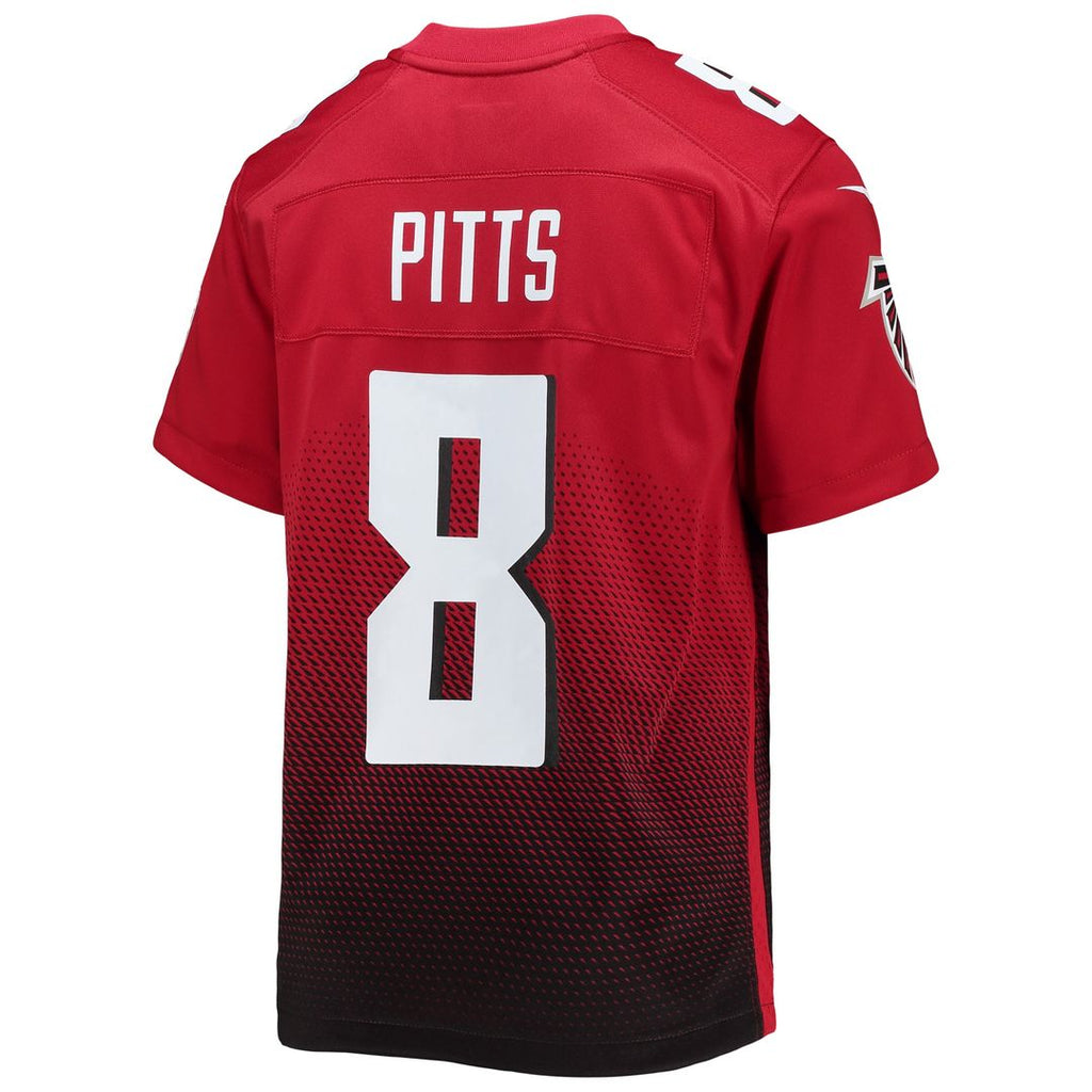 Kyle Pitts Sr. Atlanta Falcons Nike Youth Game Jersey - Red Official NFL Team Apparel Football Fan Gear