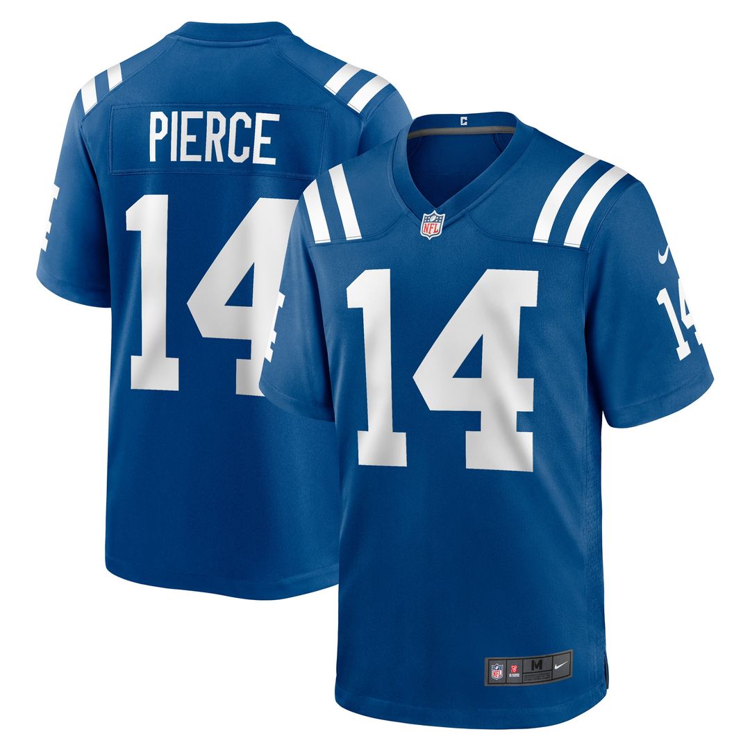Alec Pierce Indianapolis Colts Nike Alternate Game Jersey - Blue Official NFL Team Apparel Football Fan Gear