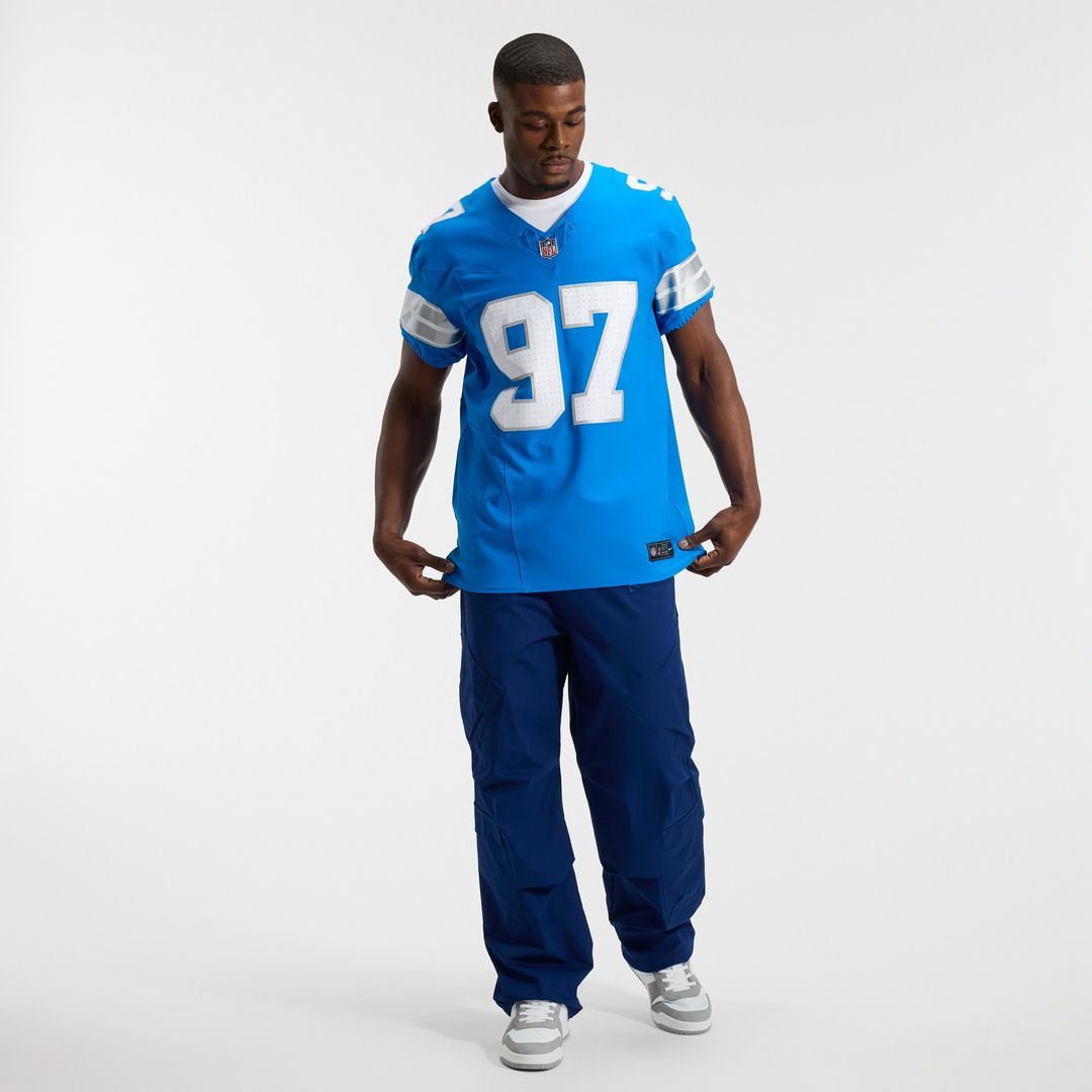 Aidan Hutchinson Detroit Lions Nike Alternate Vapor F.U.S.E. Elite Jersey - Black Official NFL Team Apparel Football Fan Gear