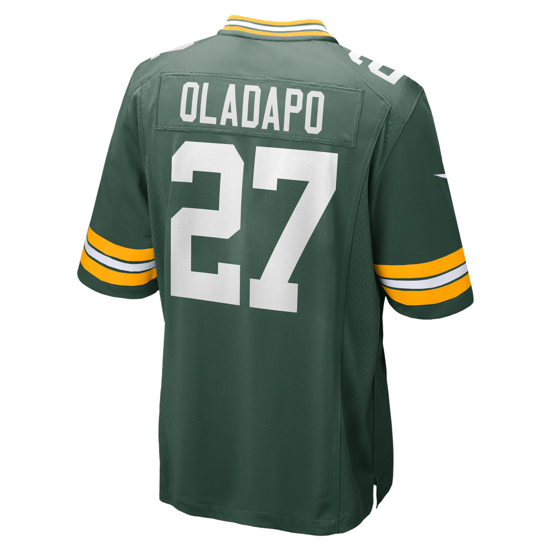 Kitan Oladapo Green Bay Packers Nike Game Jersey - Green Official NFL Team Apparel Football Fan Gear
