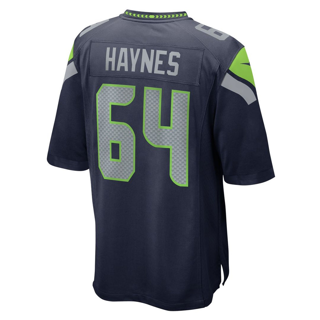 Christian Haynes Seattle Seahawks Nike Game Jersey - College Navy Official NFL Team Apparel Football Fan Gear