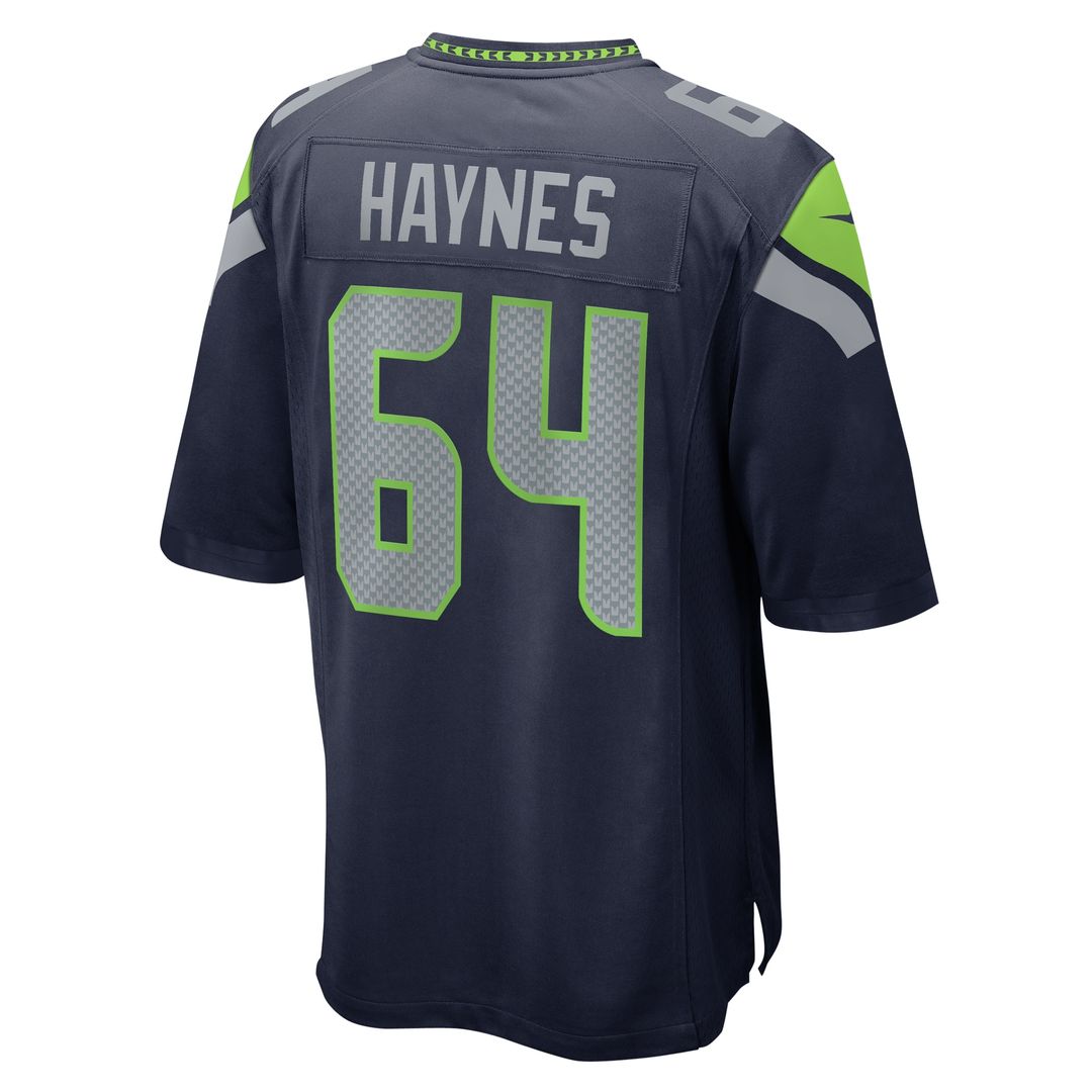 Christian Haynes Seattle Seahawks Nike Game Jersey - College Navy Official NFL Team Apparel Football Fan Gear
