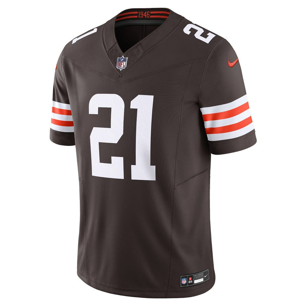 Denzel Ward Cleveland Browns Nike Vapor F.U.S.E. Limited Jersey - Brown Official NFL Team Apparel Football Fan Gear