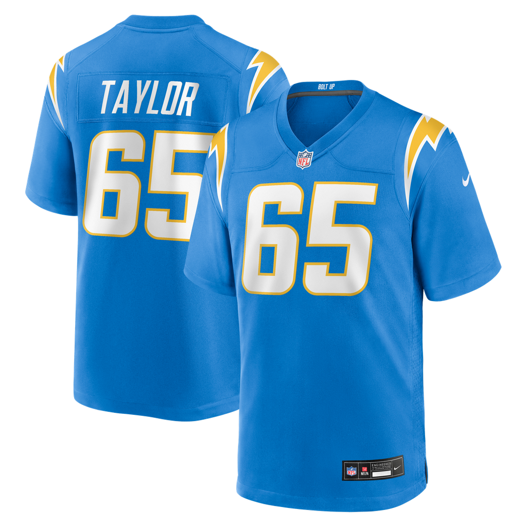 Logan Taylor Los Angeles Chargers Nike Team Game Jersey - Powder Blue Official NFL Team Apparel Football Fan Gear