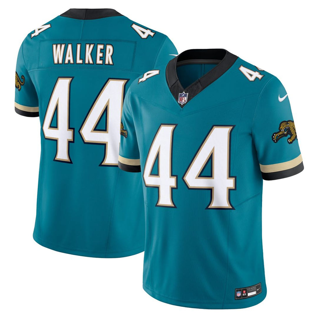 Travon Walker Jacksonville Jaguars Nike Prowler Throwback Vapor F.U.S.E. Limited Jersey - Teal Official NFL Team Apparel Football Fan Gear