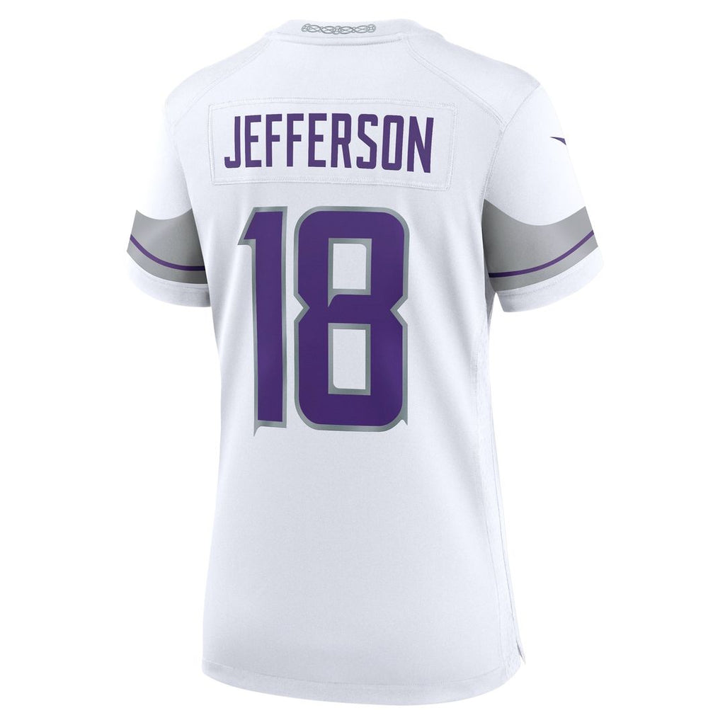 Justin Jefferson Minnesota Vikings Nike Women's Alternate Game Player Jersey - White Official NFL Team Apparel Football Fan Gear