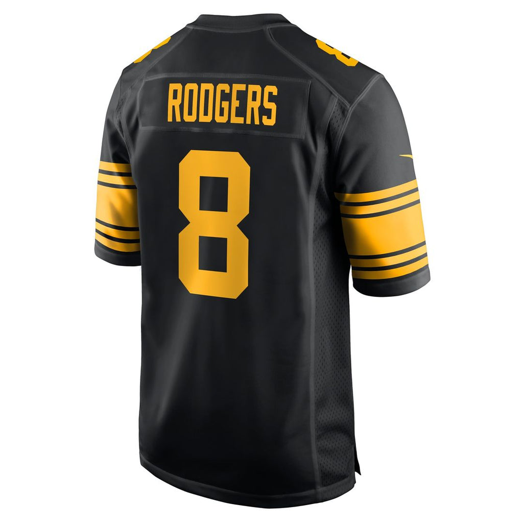Aaron Rodgers Pittsburgh Steelers Nike Alternate Game Jersey - Black Official NFL Team Apparel Football Fan Gear