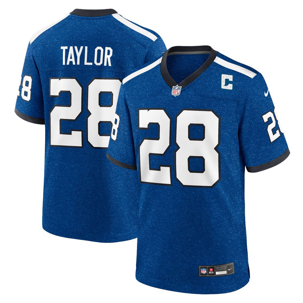 Jonathan Taylor Indianapolis Colts Nike Indiana Nights Alternate Game Jersey - Royal Official NFL Team Apparel Football Fan Gear