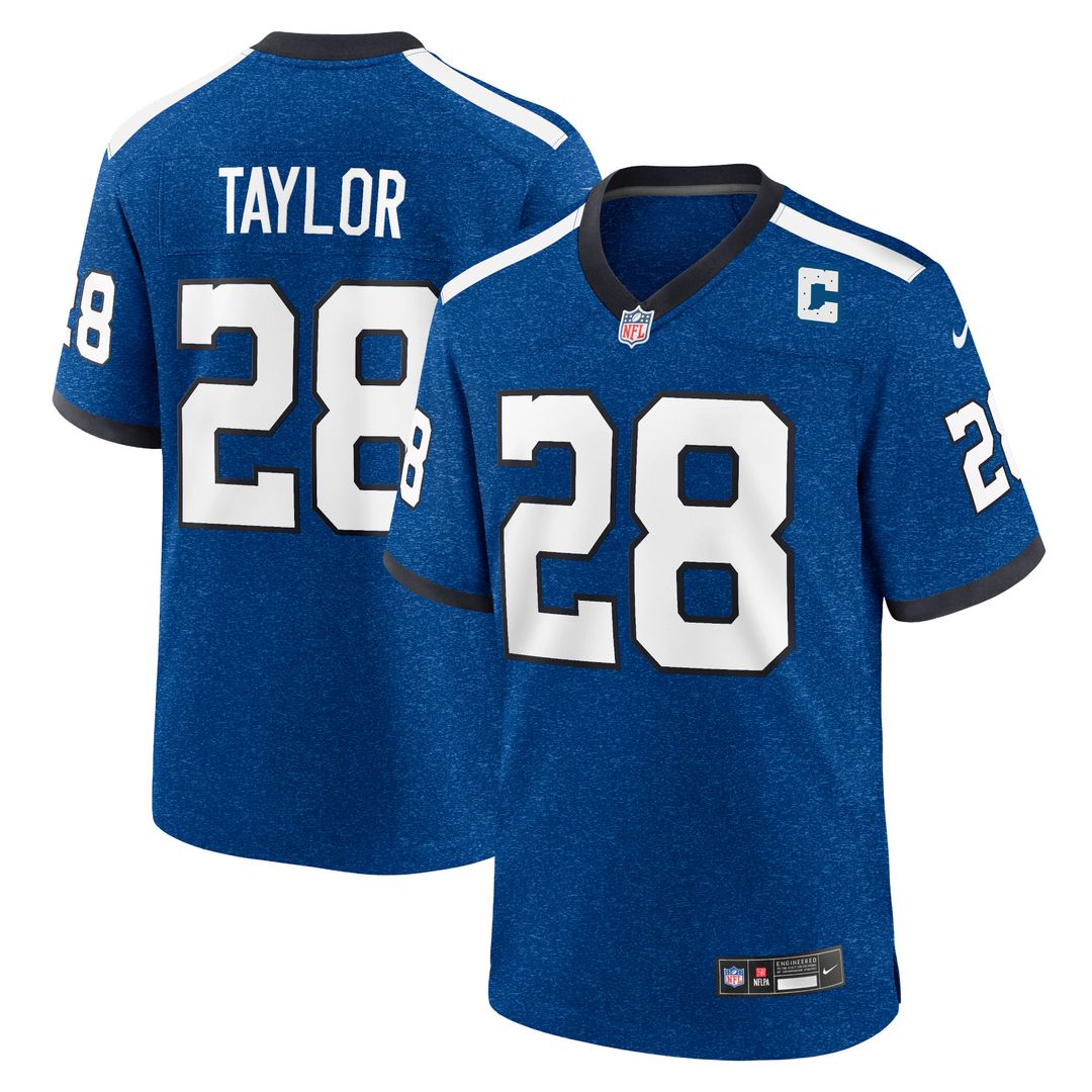 Jonathan Taylor Indianapolis Colts Nike Indiana Nights Alternate Game Jersey - Royal Official NFL Team Apparel Football Fan Gear