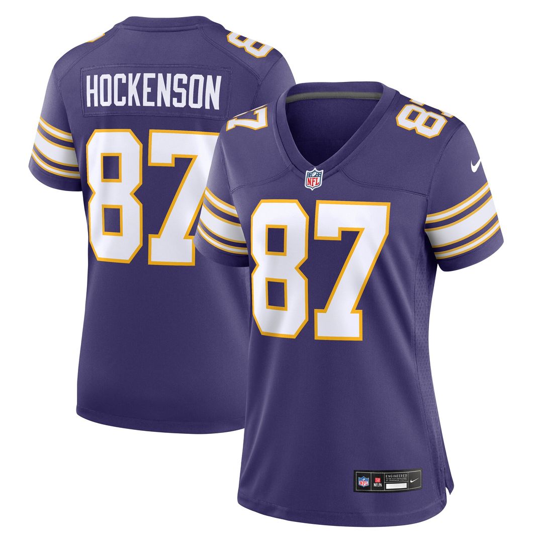T.J. Hockenson Minnesota Vikings Nike Women's Player Jersey - Purple Official NFL Team Apparel Football Fan Gear