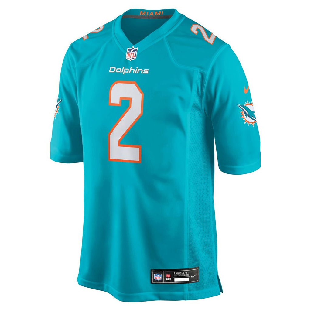 Malik Willis Miami Dolphins Nike Game Jersey - Aqua Official NFL Team Apparel Football Fan Gear