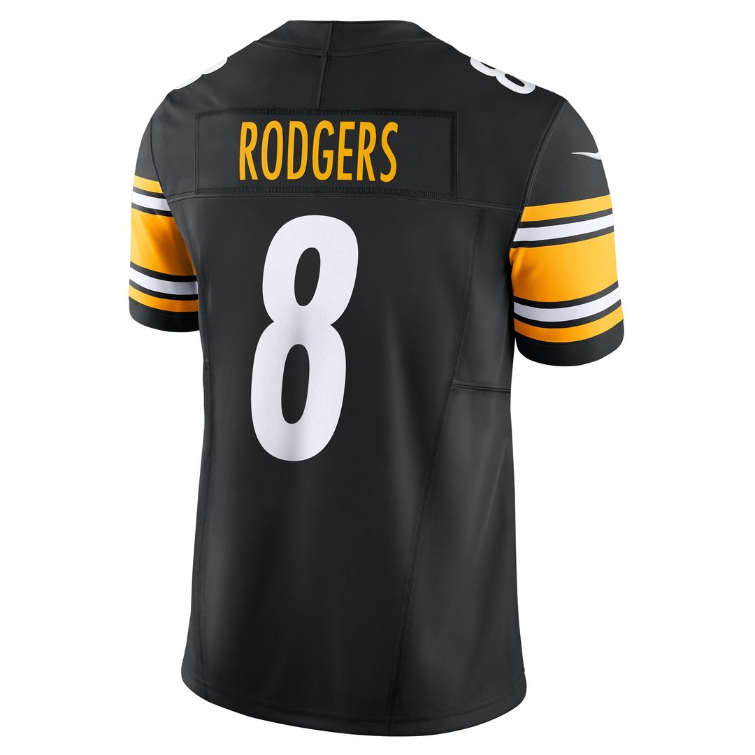 Aaron Rodgers Pittsburgh Steelers Nike Alternate Vapor F.U.S.E. Limited Jersey - Gold Official NFL Team Apparel Football Fan Gear