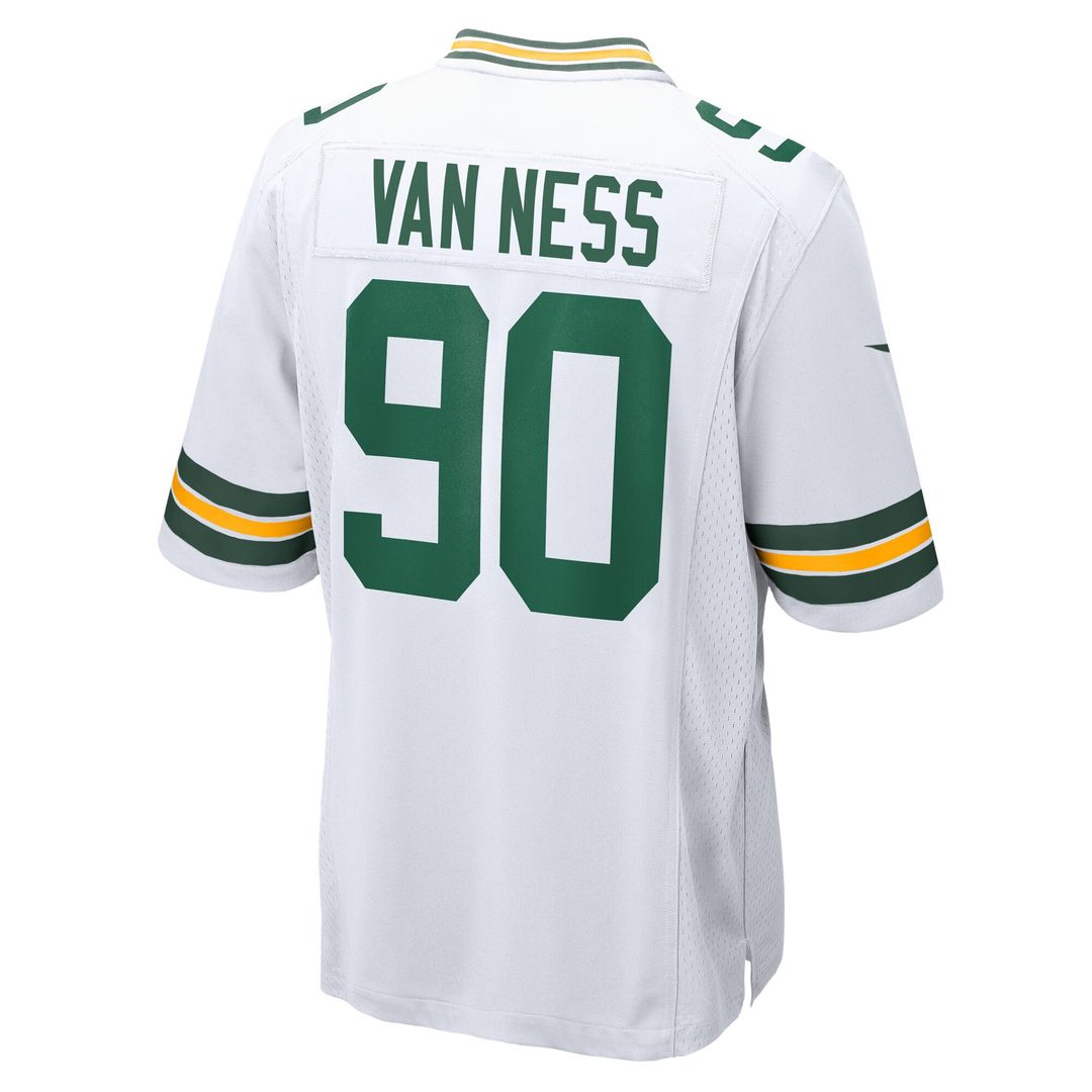 Lukas Van Ness Green Bay Packers Nike Game Jersey - White Official NFL Team Apparel Football Fan Gear