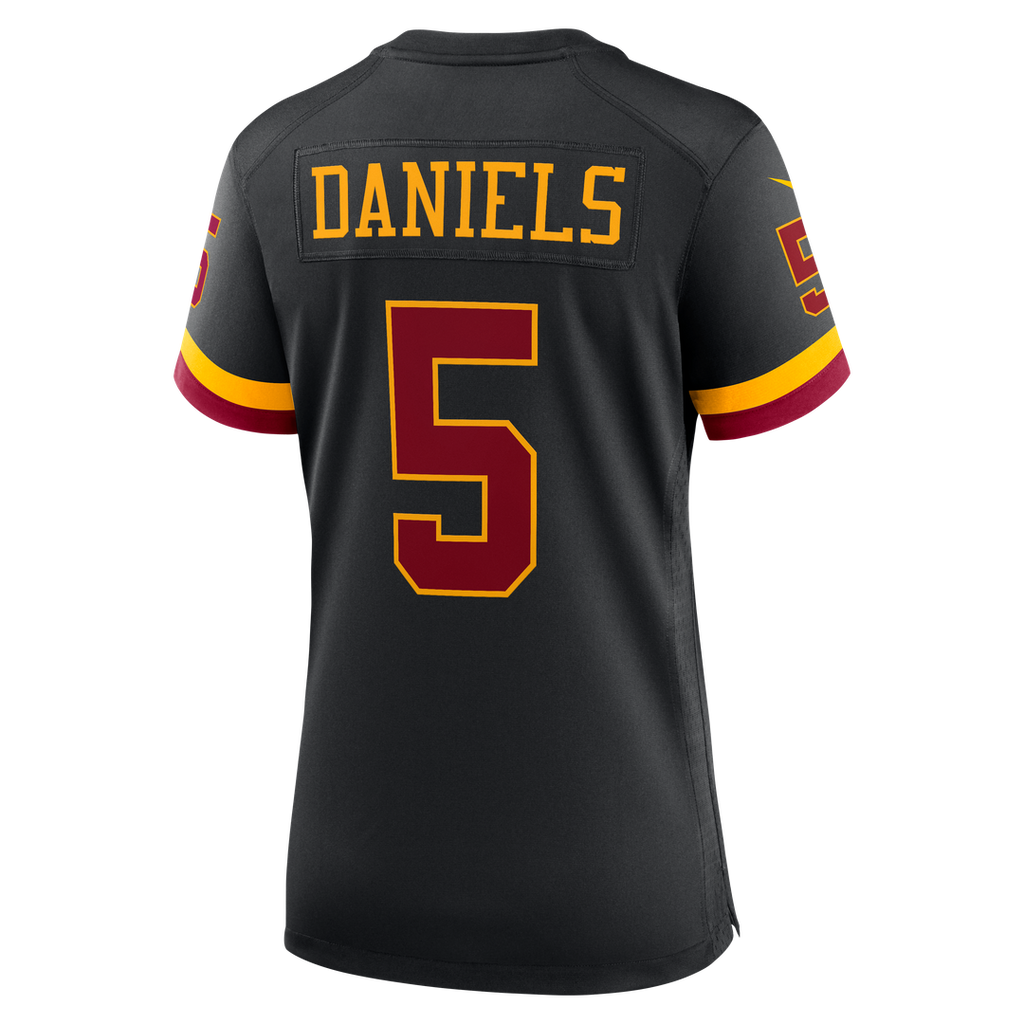 Jayden Daniels Washington Commanders Nike Women's Hail Raiser Alternate Game Jersey - Black Official NFL Team Apparel Football Fan Gear