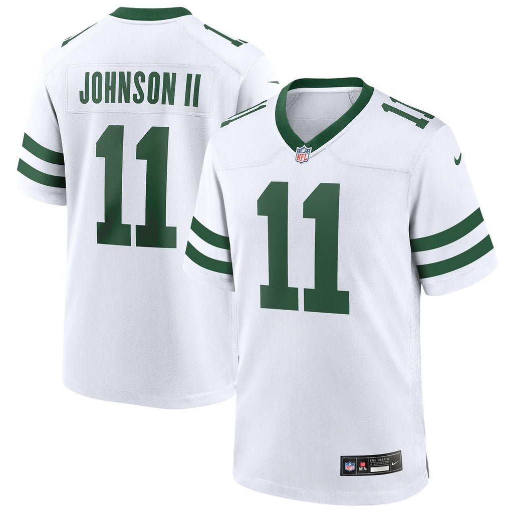 Jermaine Johnson II New York Jets Nike Game Jersey - Legacy White Official NFL Team Apparel Football Fan Gear