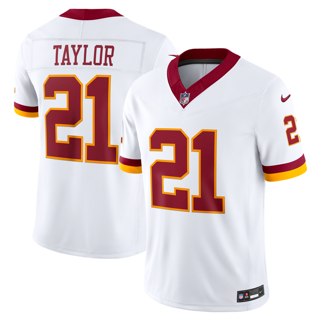 Sean Taylor Washington Commanders Nike Vapor F.U.S.E. Stitched Retired Limited Jersey - White Official NFL Team Apparel Football Fan Gear