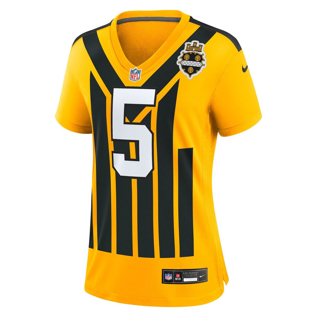 Jalen Ramsey Pittsburgh Steelers Nike Women's Alternate 1933 Throwback Game Jersey - Gold Official NFL Team Apparel Football Fan Gear