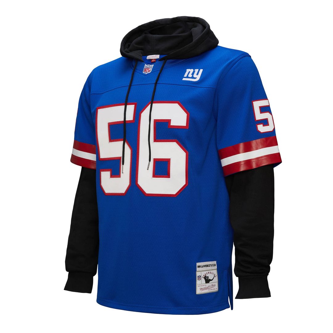 Lawrence Taylor New York Giants Mitchell & Ness Player Name & Number Hoodie Legacy Jersey - Royal Official NFL Team Apparel Football Fan Gear