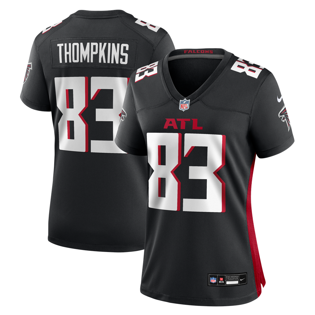 Deven Thompkins Atlanta Falcons Nike Women's Team Game Jersey - Black Official NFL Team Apparel Football Fan Gear