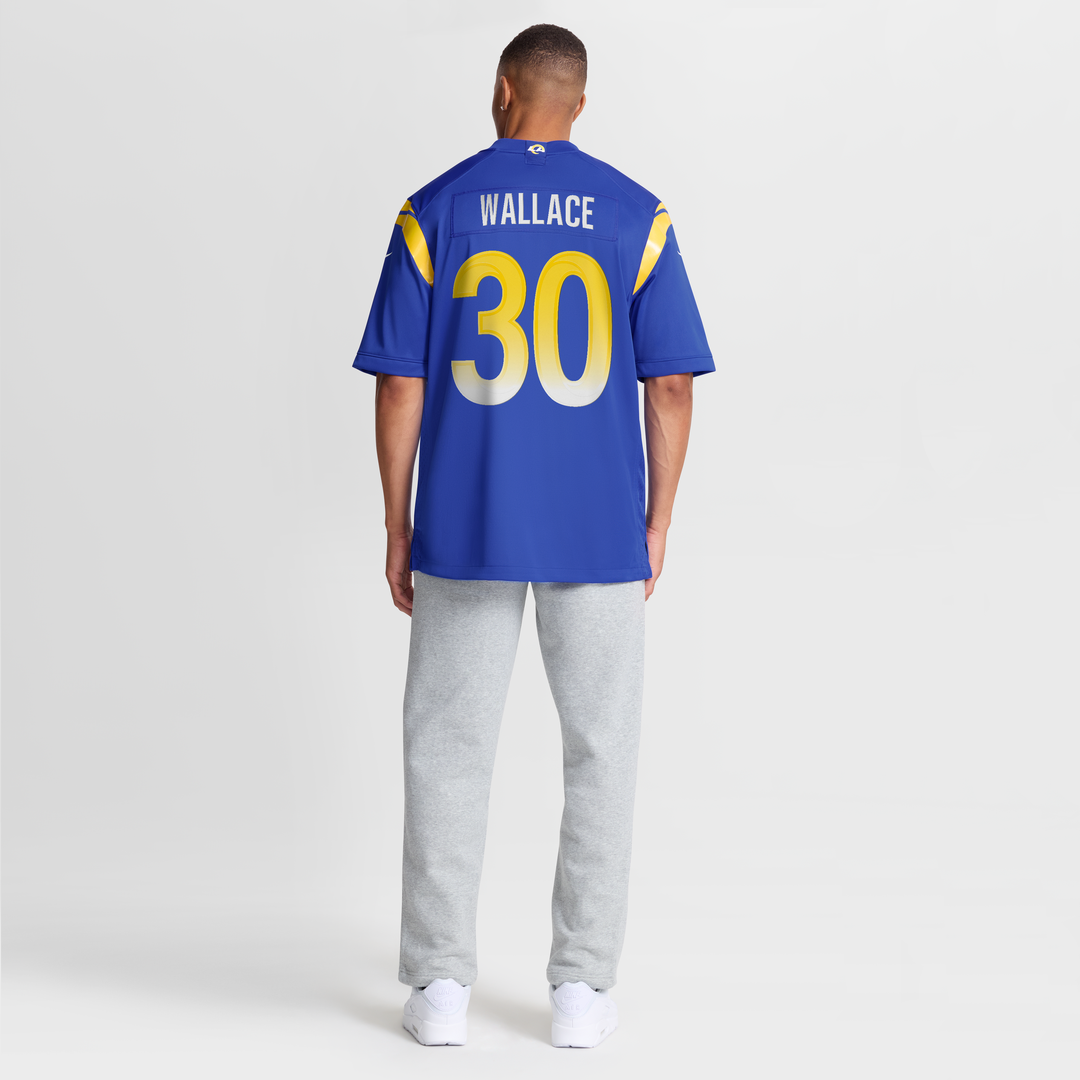 Josh Wallace Los Angeles Rams Nike Game Jersey - Royal Official NFL Team Apparel Football Fan Gear
