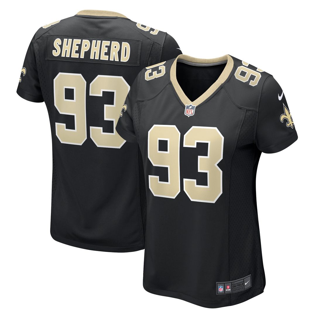 Nathan Shepherd New Orleans Saints Nike Women's Game Jersey - Black Official NFL Team Apparel Football Fan Gear