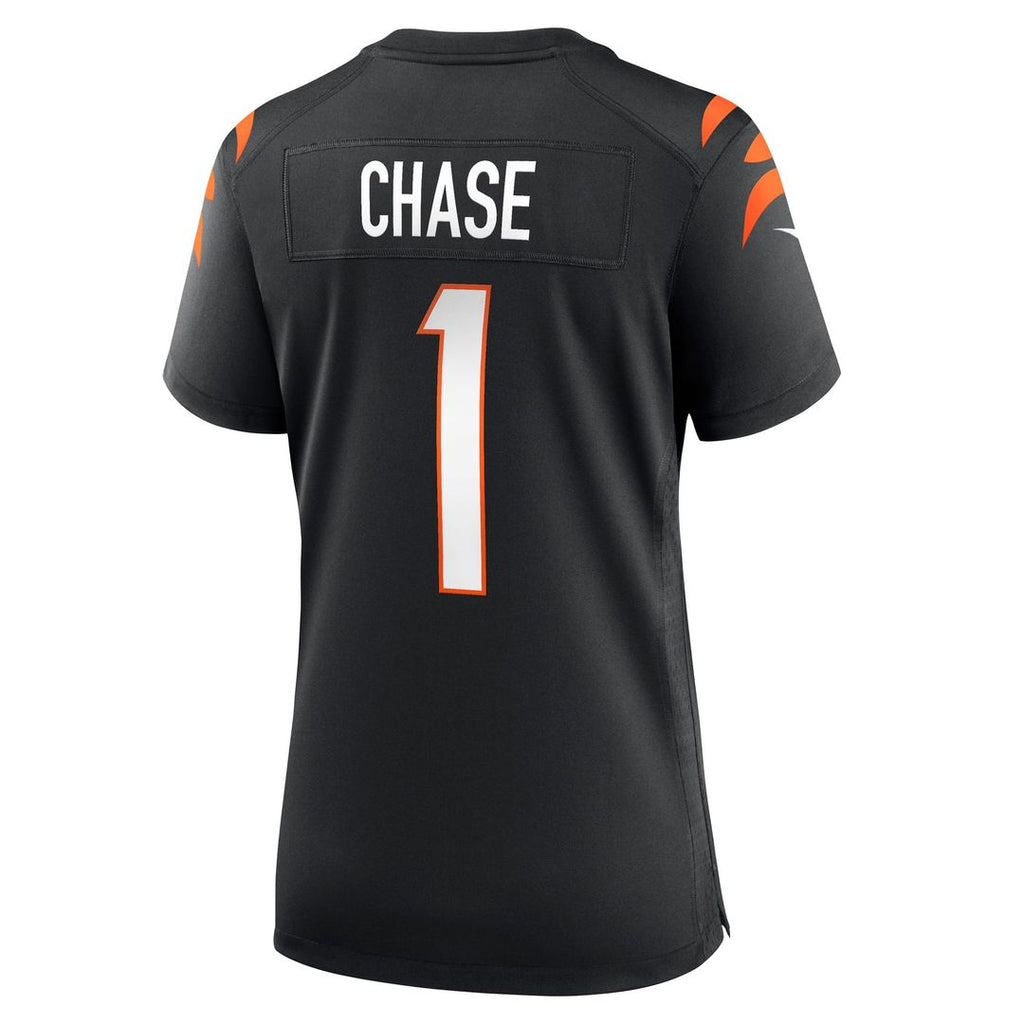 Ja'Marr Chase Cincinnati Bengals Nike Women's Game Jersey - Black Official NFL Team Apparel Football Fan Gear