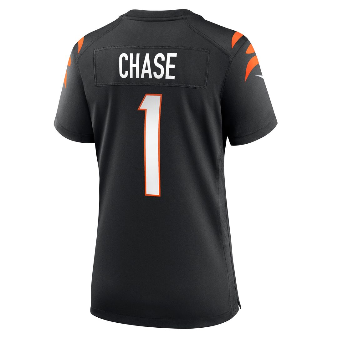 Ja'Marr Chase Cincinnati Bengals Nike Women's Game Jersey - Black Official NFL Team Apparel Football Fan Gear