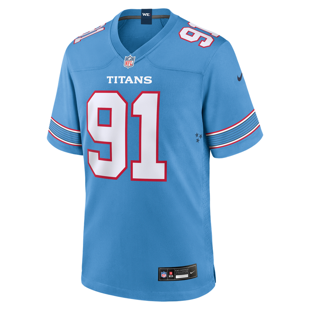 John Franklin-Myers Tennessee Titans Nike Team Game Jersey - Light Blue Official NFL Team Apparel Football Fan Gear