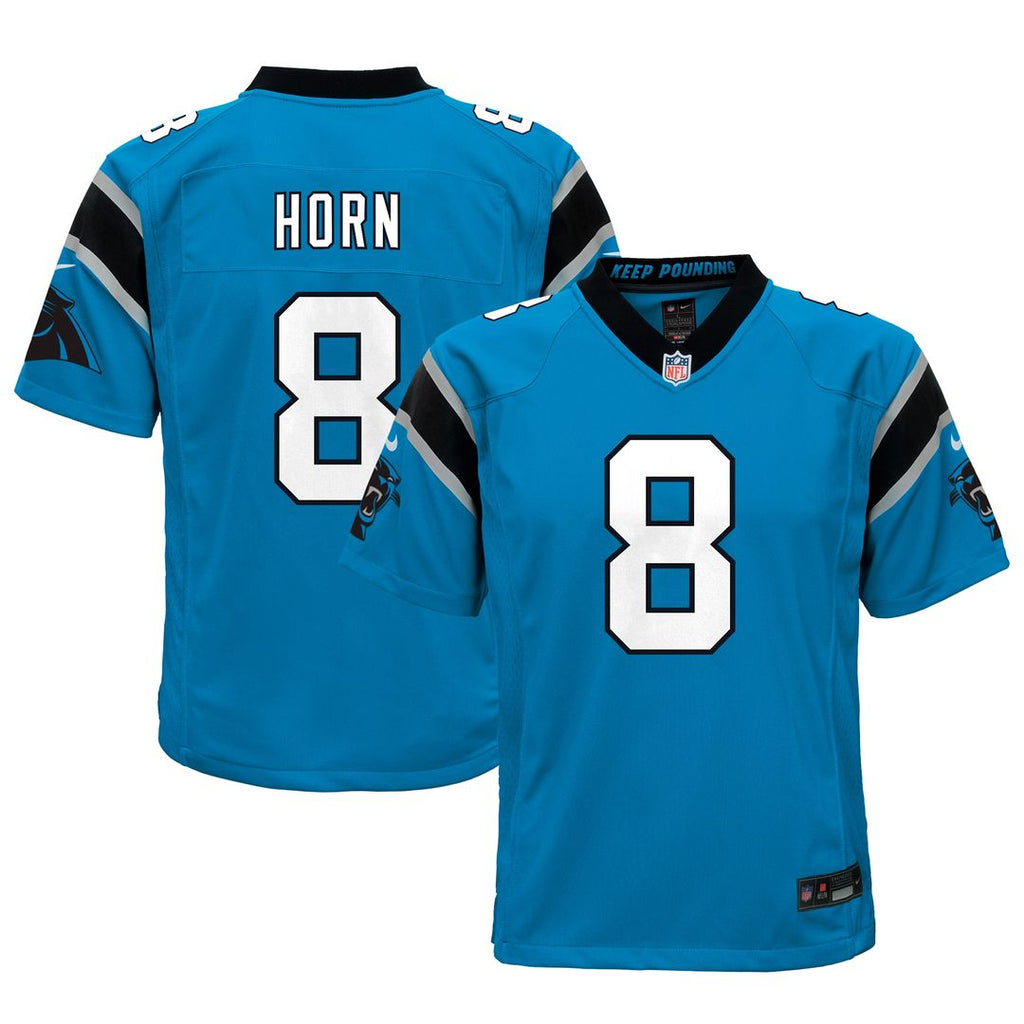 Jaycee Horn Carolina Panthers Nike Youth Game Jersey - Blue Official NFL Team Apparel Football Fan Gear