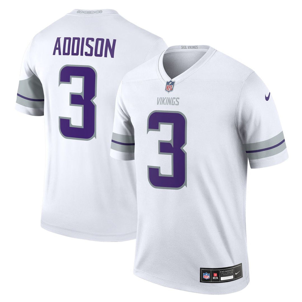 Jordan Addison Minnesota Vikings Nike Legend Player Performance Top - White NFL Fan Gear Popular Style