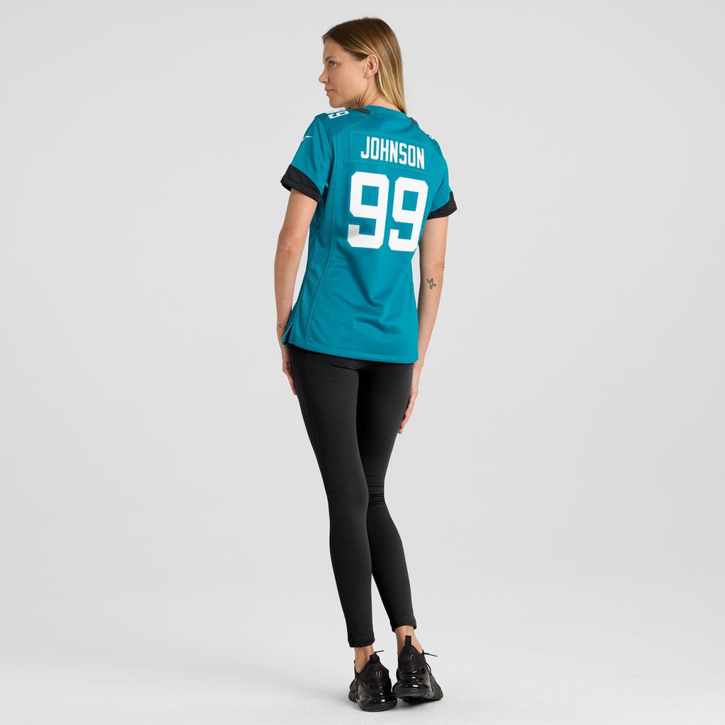 Austin Johnson Jacksonville Jaguars Nike Women's Team Game Jersey - Teal Official NFL Team Apparel Football Fan Gear