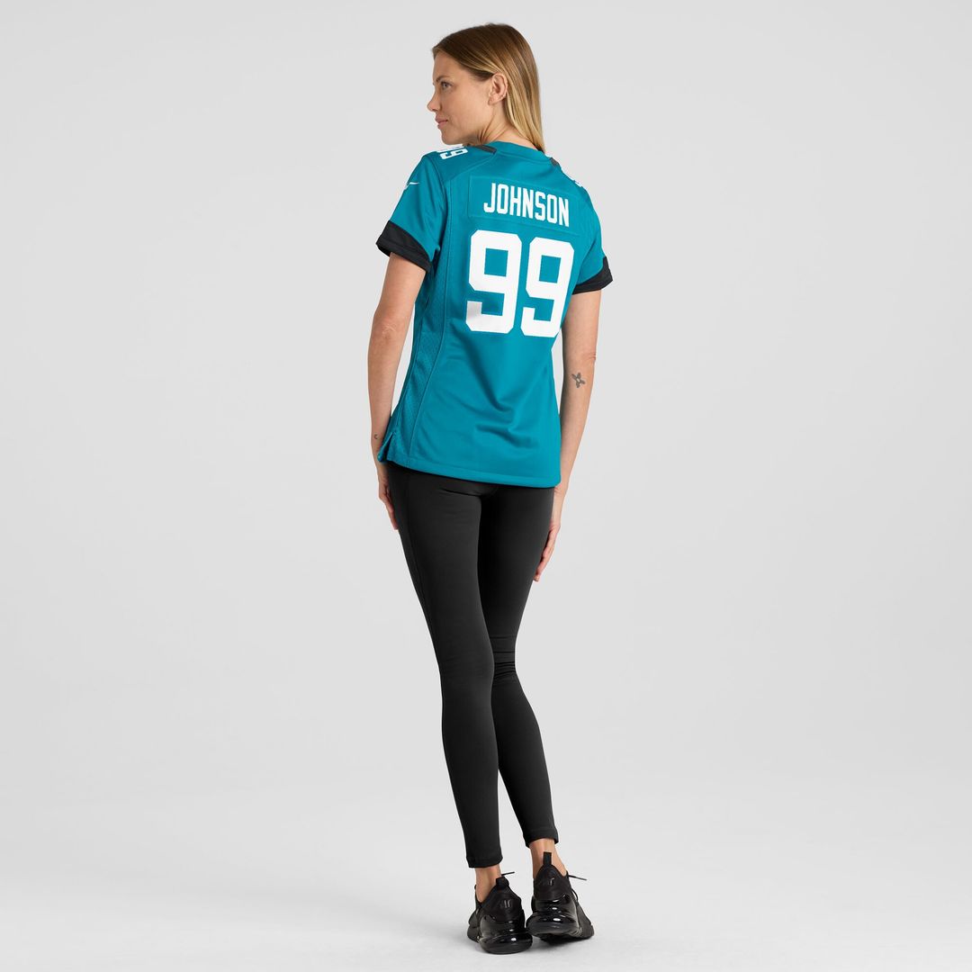 Austin Johnson Jacksonville Jaguars Nike Women's Team Game Jersey - Teal Official NFL Team Apparel Football Fan Gear