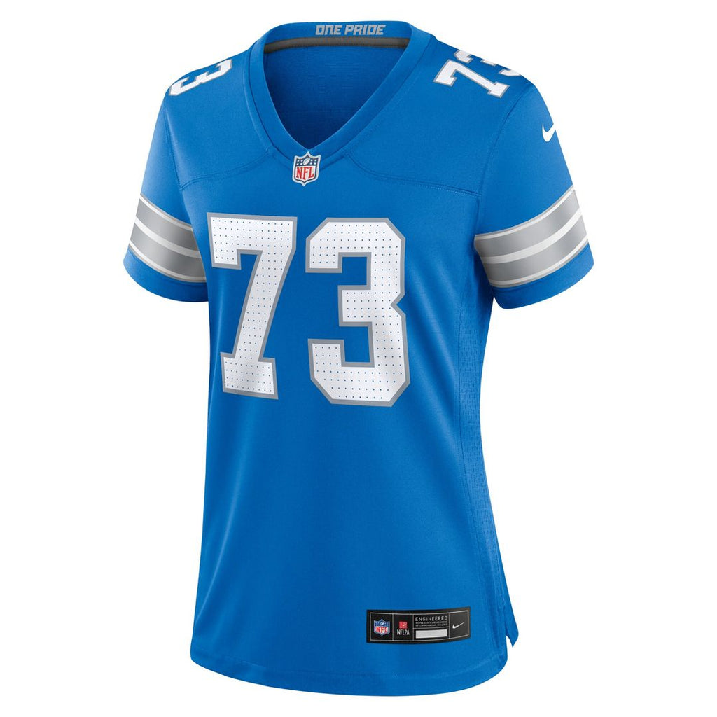 Christian Mahogany Detroit Lions Nike Women's Team Game Jersey - Blue Official NFL Team Apparel Football Fan Gear