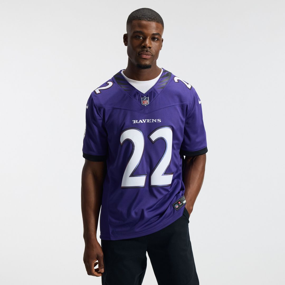 Derrick Henry Baltimore Ravens Nike Vapor F.U.S.E. Stitched Limited Jersey - White Official NFL Team Apparel Football Fan Gear