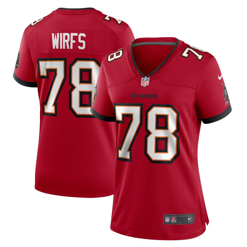 Tristan Wirfs Tampa Bay Buccaneers Nike Women's Team Game Jersey - Red Official NFL Team Apparel Football Fan Gear