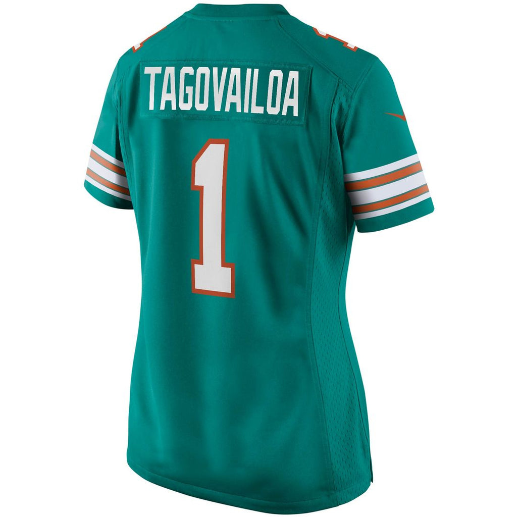 Tua Tagovailoa Miami Dolphins Nike Women's Alternate Game Jersey - Aqua Official NFL Team Apparel Football Fan Gear