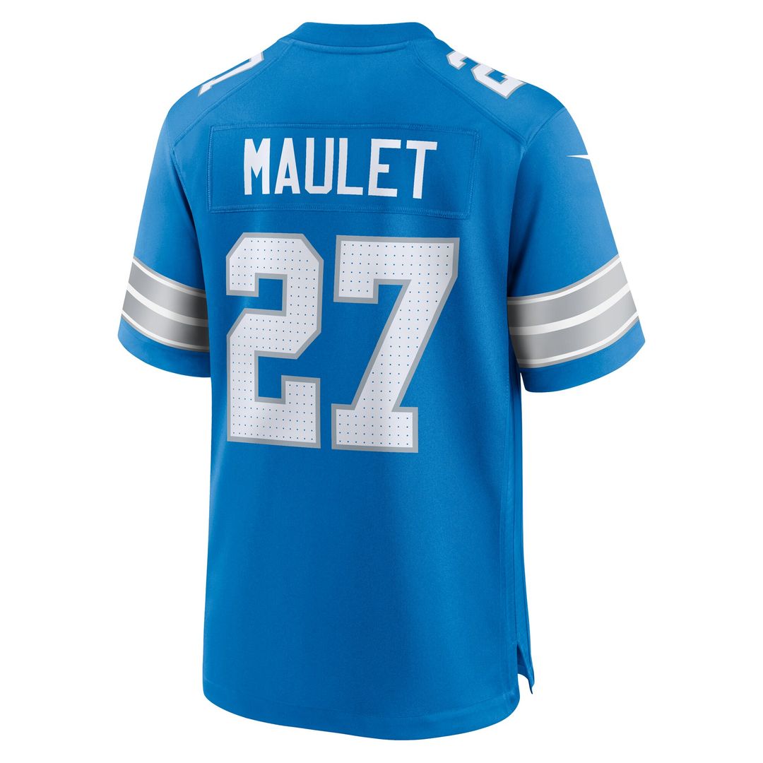 Arthur Maulet Detroit Lions Nike Team Game Jersey - Blue Official NFL Team Apparel Football Fan Gear