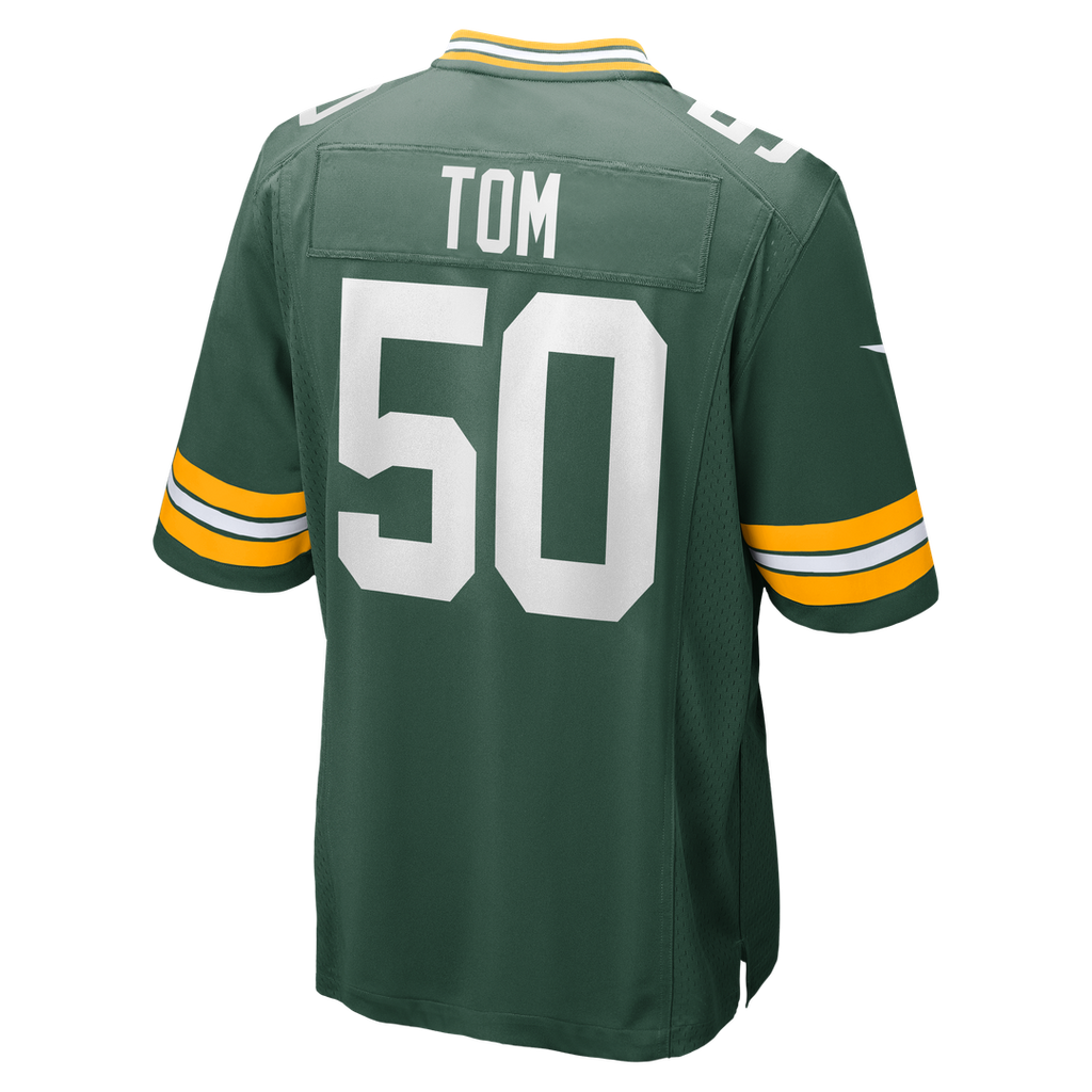 Zach Tom Green Bay Packers Nike Game Player Jersey - Green Official NFL Team Apparel Football Fan Gear