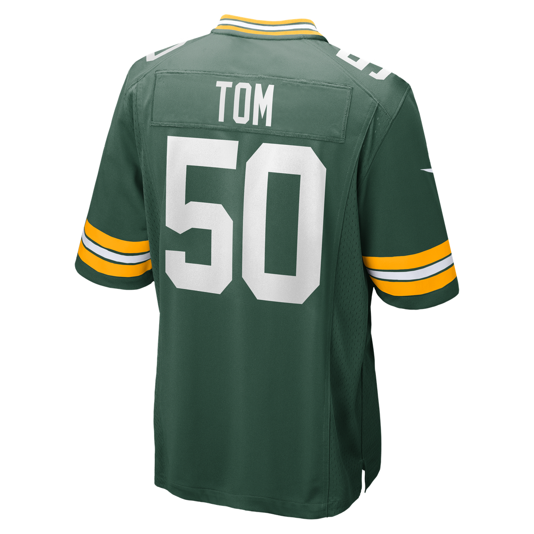 Zach Tom Green Bay Packers Nike Game Player Jersey - Green Official NFL Team Apparel Football Fan Gear