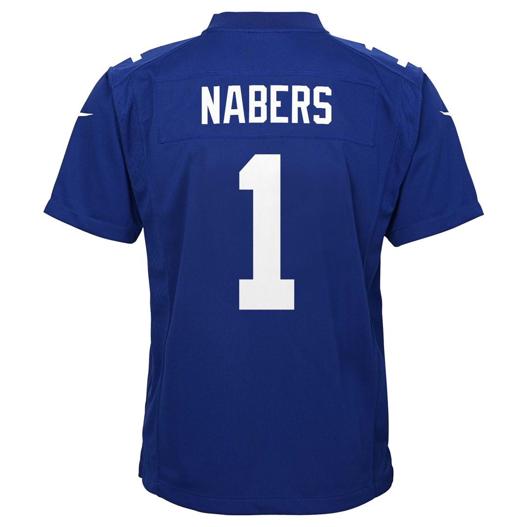 Malik Nabers New York Giants Nike Youth Game Jersey - Royal Official NFL Team Apparel Football Fan Gear