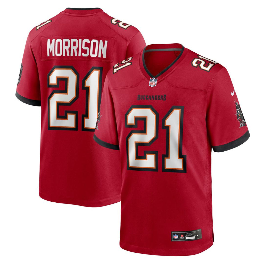 Benjamin Morrison Tampa Bay Buccaneers Nike Team Game Jersey - Red Official NFL Team Apparel Football Fan Gear